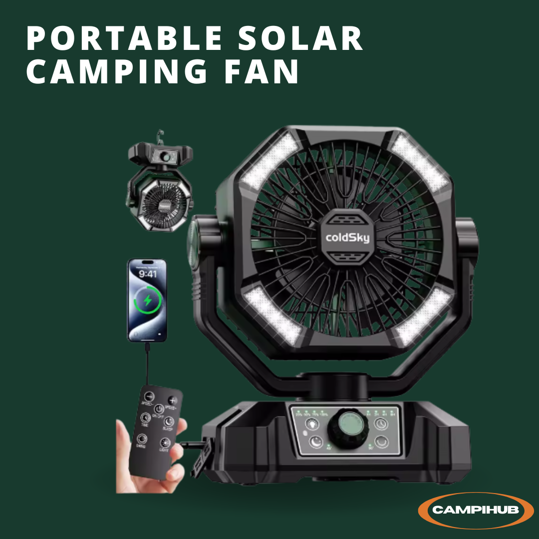 Campihub Portable Solar Fan