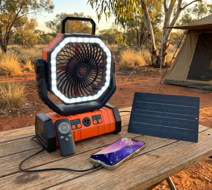 Campihub Portable Solar Fan