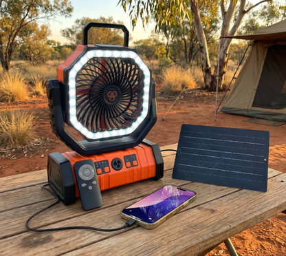 Campihub Portable Solar Fan