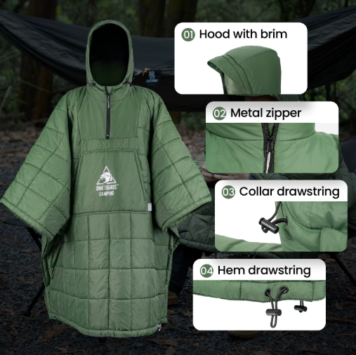 Campihub Camping Blanket Poncho
