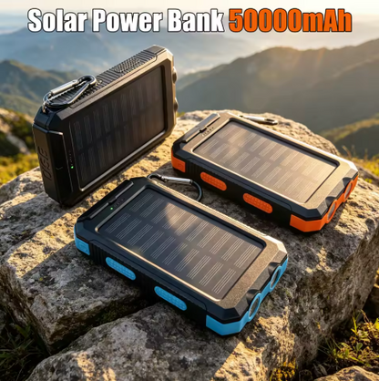 Campihub Solar Power Bank with Flashlight
