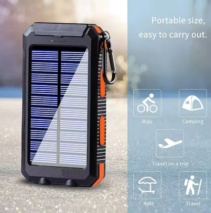 Campihub Solar Power Bank with Flashlight