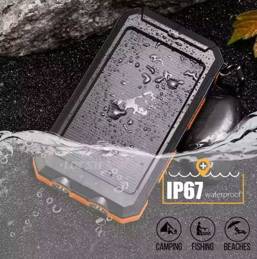 Campihub Solar Power Bank with Flashlight